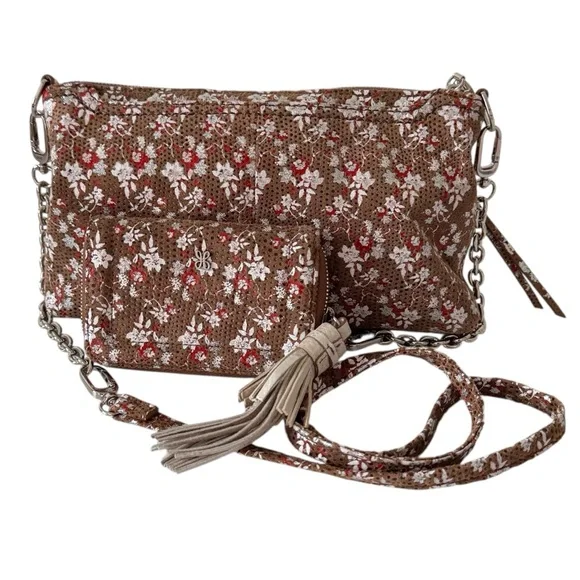 HOBO Darcy Luxe Crossbody in Ditzy Floral With Matching Wallet Set